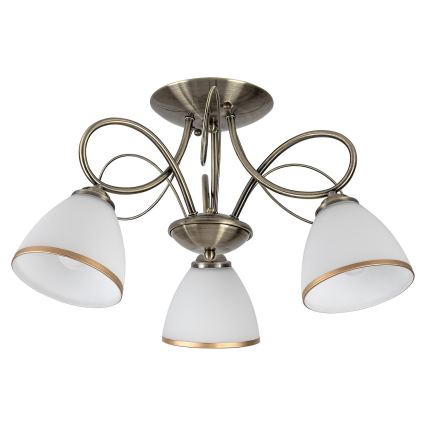 Brilagi - Surface-mounted chandelier FRED 3xE27/60W/230V Ø 59 cm, bronze finish