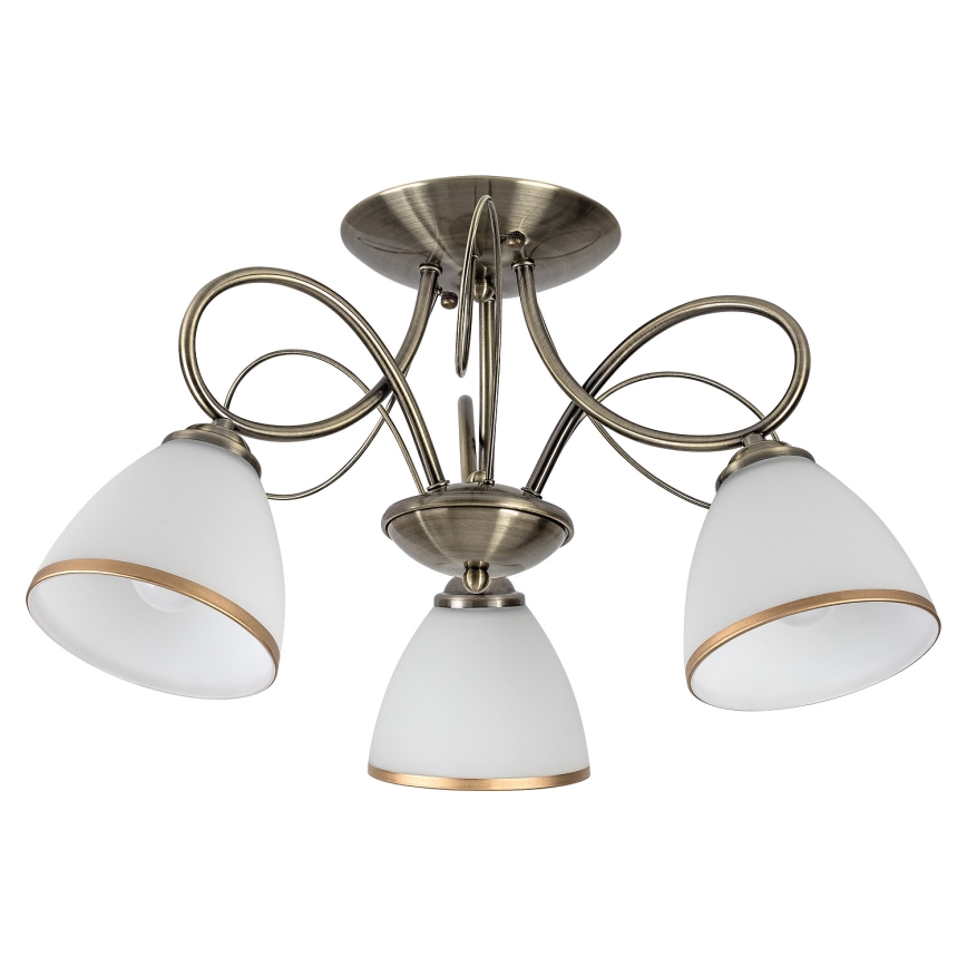Brilagi - Surface-mounted chandelier FRED 3xE27/60W/230V Ø 59 cm, bronze finish