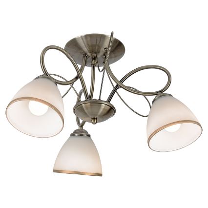 Brilagi - Surface-mounted chandelier FRED 3xE27/60W/230V Ø 59 cm, bronze finish