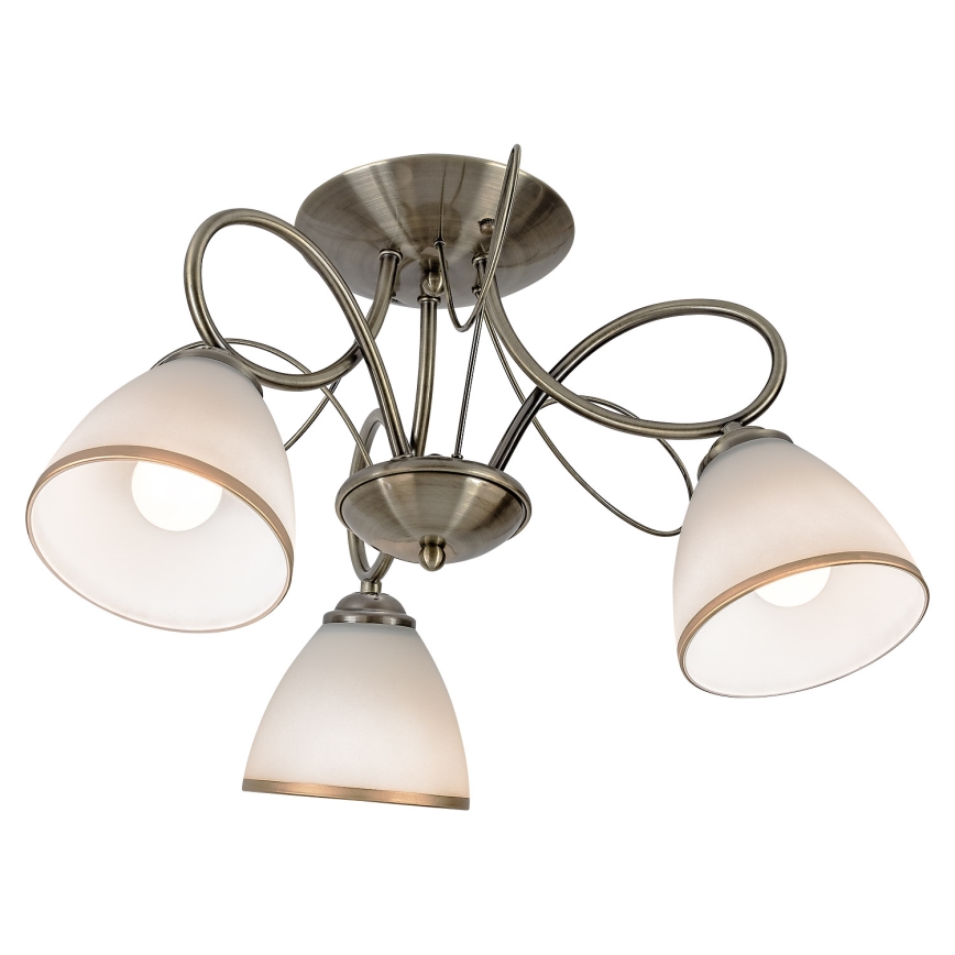 Brilagi - Surface-mounted chandelier FRED 3xE27/60W/230V Ø 59 cm, bronze finish
