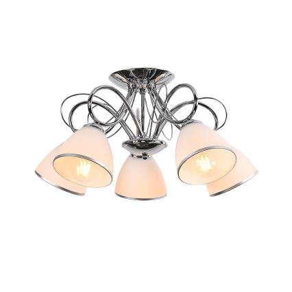 Brilagi - Surface-mounted chandelier FRED 5xE27/60W/230V dia. 59 cm polished chrome