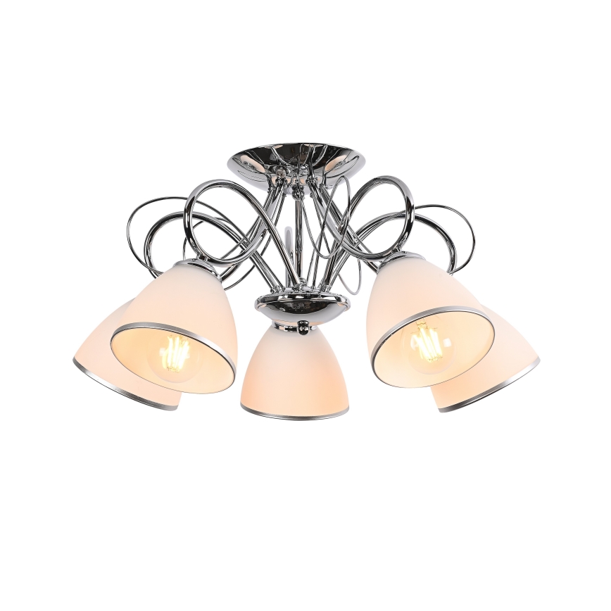 Brilagi - Surface-mounted chandelier FRED 5xE27/60W/230V dia. 59 cm polished chrome