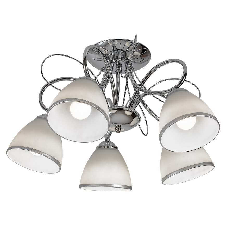 Brilagi - Surface-mounted chandelier FRED 5xE27/60W/230V dia. 59 cm polished chrome