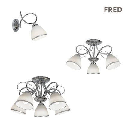 Brilagi - Surface-mounted chandelier FRED 5xE27/60W/230V dia. 59 cm polished chrome