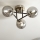 Brilagi - Surface-mounted chandelier MALIVA 3xE14/15W/230V matte chrome/smoked
