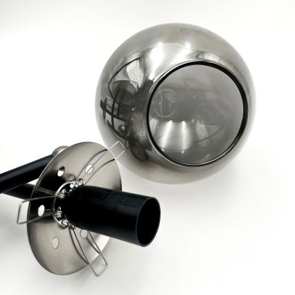 Brilagi - Surface-mounted chandelier MALIVA 3xE14/15W/230V matte chrome/smoked