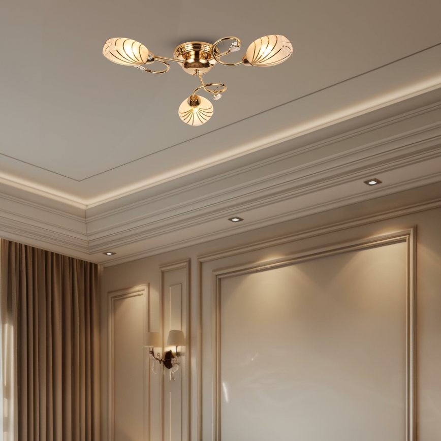 Brilagi - Surface-mounted chandelier MEGAPOLIS 3xE14/60W/230V gold