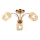 Brilagi - Surface-mounted chandelier MEGAPOLIS 3xE14/60W/230V gold