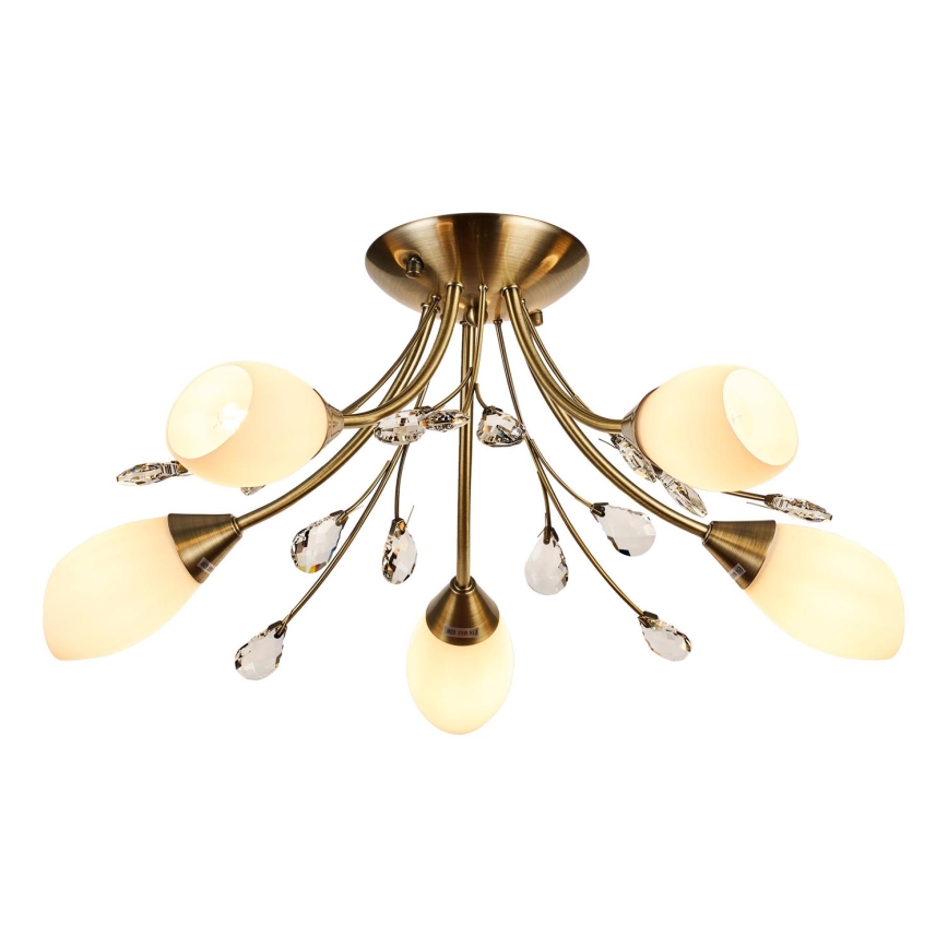 Brilagi - Surface-mounted chandelier MEGAPOLIS 5xE14/60W/230V brass