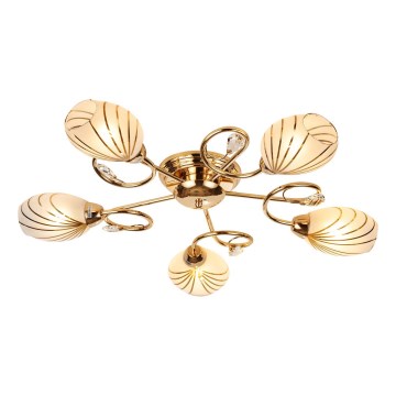 Brilagi - Surface-mounted chandelier MEGAPOLIS 5xE14/60W/230V gold