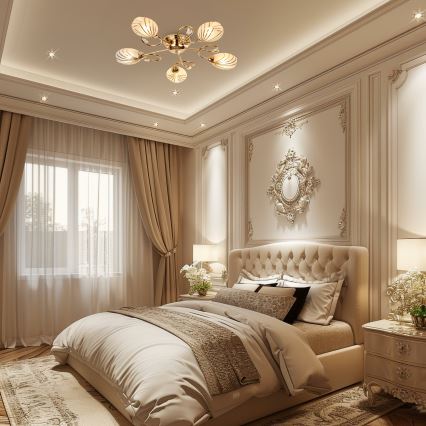 Brilagi - Surface-mounted chandelier MEGAPOLIS 5xE14/60W/230V gold