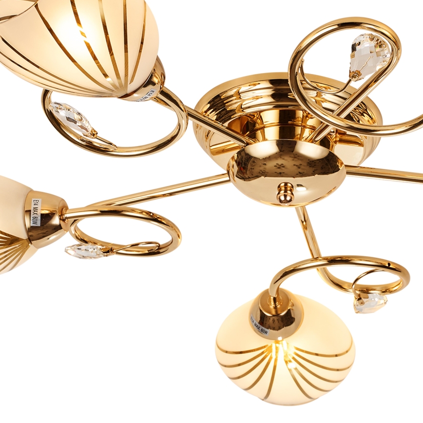 Brilagi - Surface-mounted chandelier MEGAPOLIS 5xE14/60W/230V gold