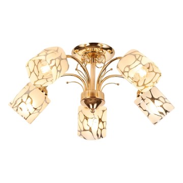 Brilagi - Surface-mounted chandelier MEGAPOLIS 5xE14/60W/230V gold