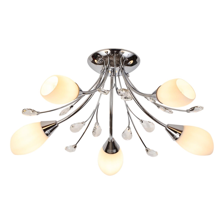 Brilagi - Surface-mounted chandelier MEGAPOLIS 5xE14/60W/230V shiny chrome