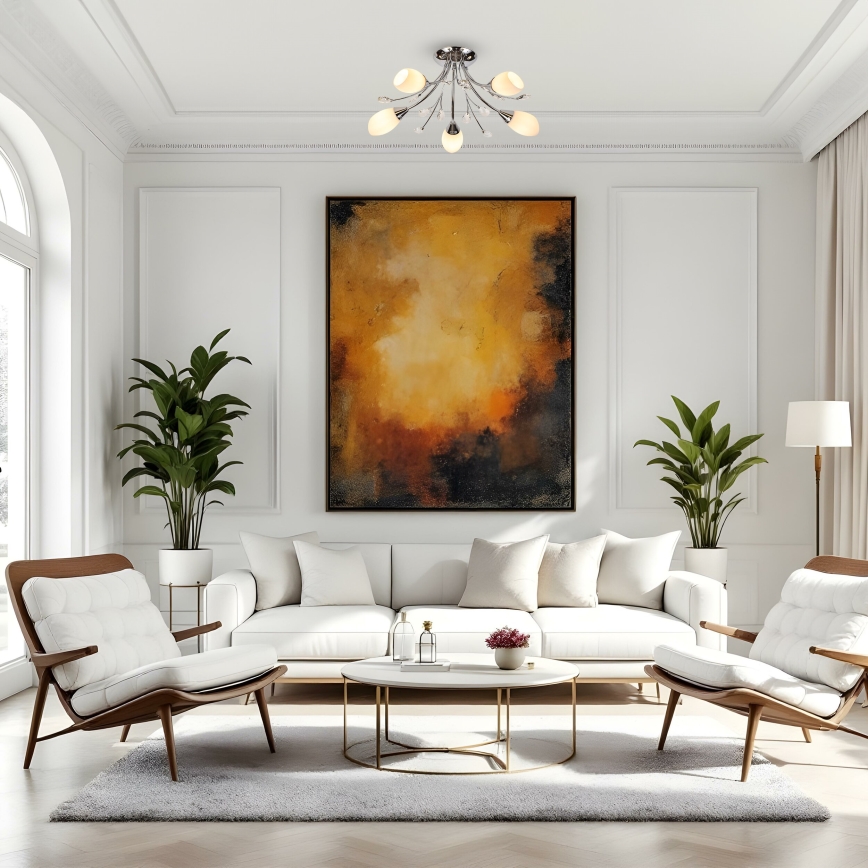 Brilagi - Surface-mounted chandelier MEGAPOLIS 5xE14/60W/230V shiny chrome