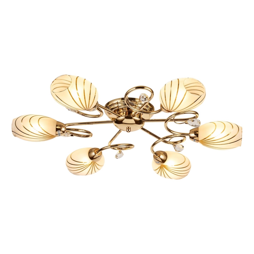 Brilagi - Surface-mounted chandelier MEGAPOLIS 6xE14/60W/230V gold