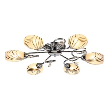 Brilagi - Surface-mounted chandelier MEGAPOLIS 6xE14/60W/230V shiny chrome