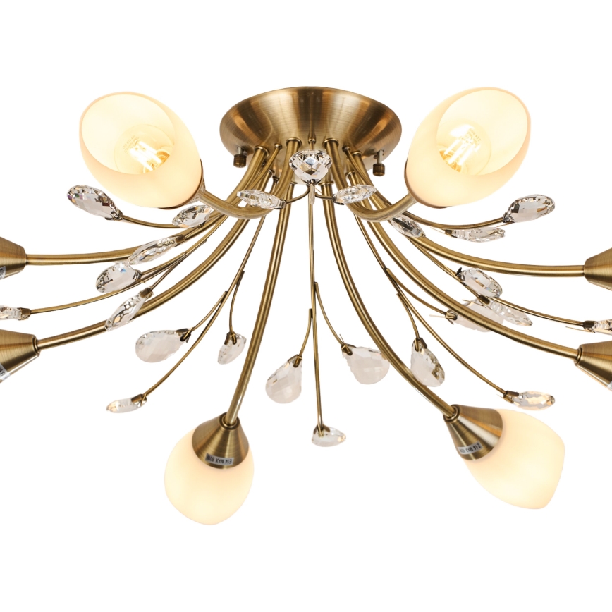 Brilagi - Surface-mounted chandelier MEGAPOLIS 8xE14/60W/230V bronze