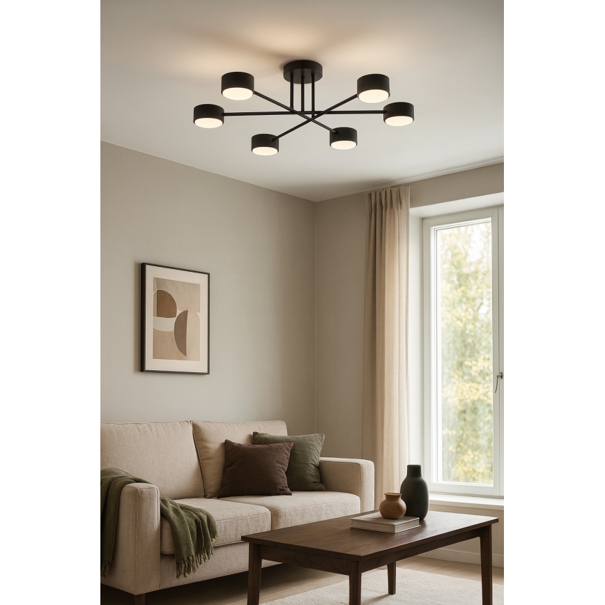 Brilagi - Surface-mounted chandelier MONO 6xGX53/12W/230V black