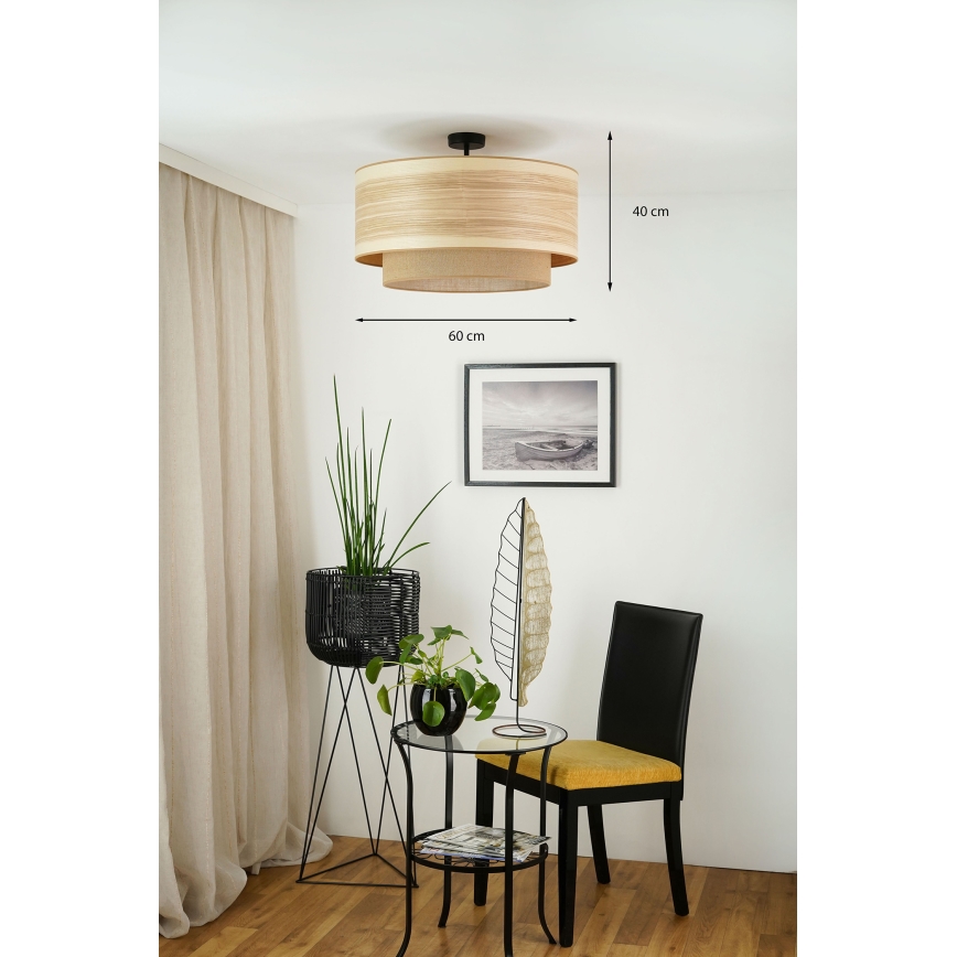Brilagi - Surface-mounted chandelier MONTANA BOHO 1xE27/15W/230V d. 60 cm brown