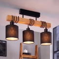 BRILAGI - Surface-mounted chandelier NUBILA 3xE27/60W/230V pine/black