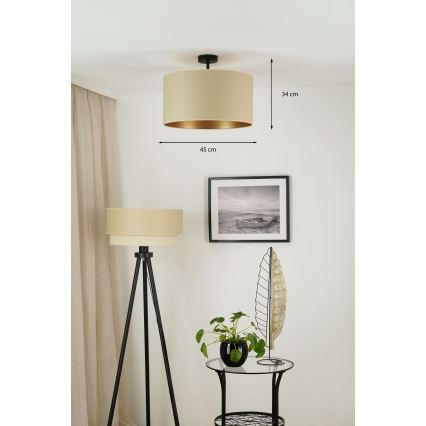 Brilagi - Surface-mounted chandelier OREGON ROLLER VEGE 1xE27/15W/230V d. 45 cm beige