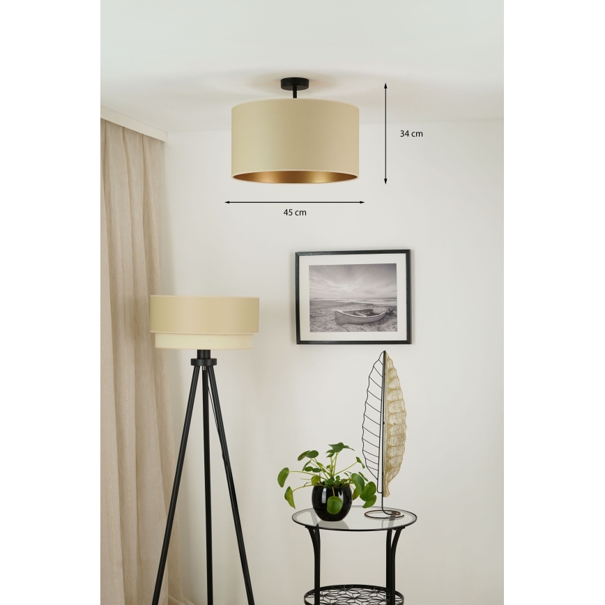 Brilagi - Surface-mounted chandelier OREGON ROLLER VEGE 1xE27/15W/230V d. 45 cm beige