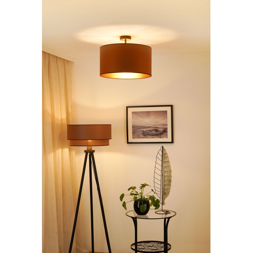 Brilagi - Surface-mounted chandelier OREGON ROLLER VEGE 1xE27/15W/230V d. 45 cm brown