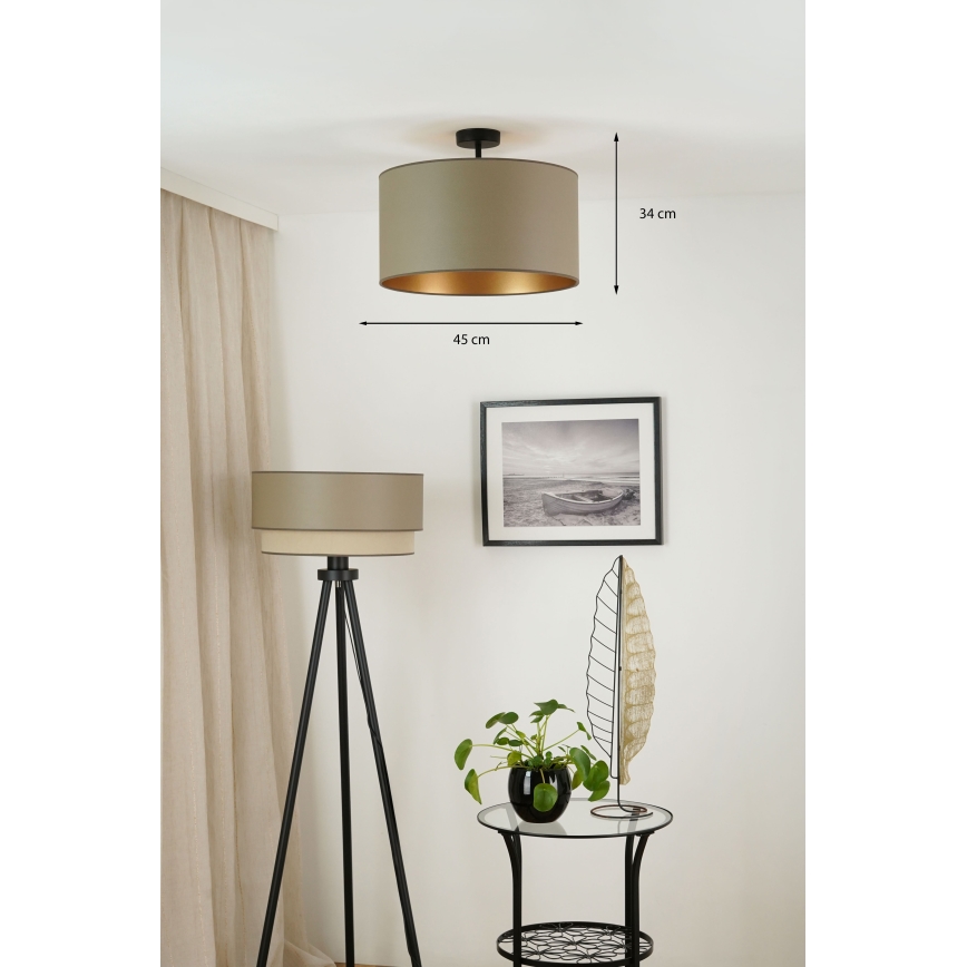 Brilagi - Surface-mounted chandelier OREGON ROLLER VEGE 1xE27/15W/230V d. 45 cm grey