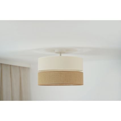 Brilagi - Surface-mounted chandelier ROYAL YUTE 1xE27/15W/230V d. 40 cm beige/creamy