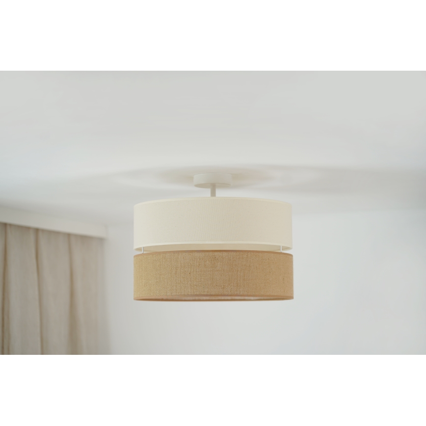 Brilagi - Surface-mounted chandelier ROYAL YUTE 1xE27/15W/230V d. 40 cm beige/creamy