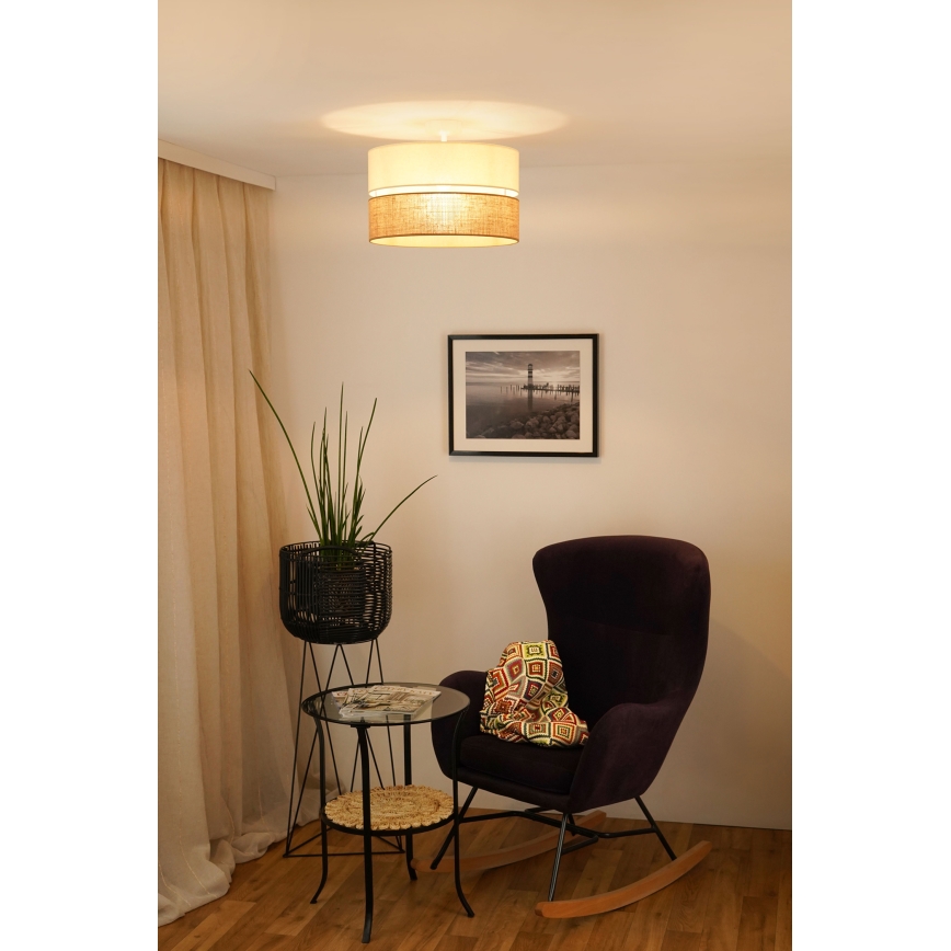 Brilagi - Surface-mounted chandelier ROYAL YUTE 1xE27/15W/230V d. 40 cm beige/creamy
