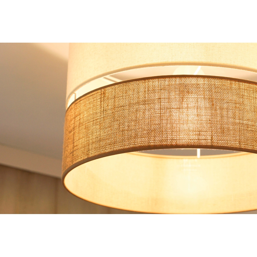 Brilagi - Surface-mounted chandelier ROYAL YUTE 1xE27/15W/230V d. 40 cm beige/creamy