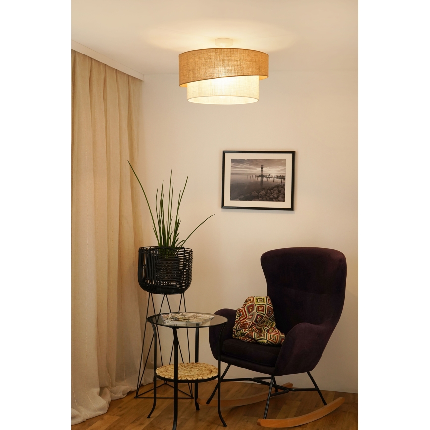 Brilagi - Surface-mounted chandelier SHINE 1xE27/15W/230V d. 50 cm beige/creamy