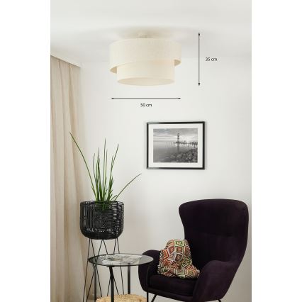 Brilagi - Surface-mounted chandelier SHINE 1xE27/15W/230V d. 50 cm creamy