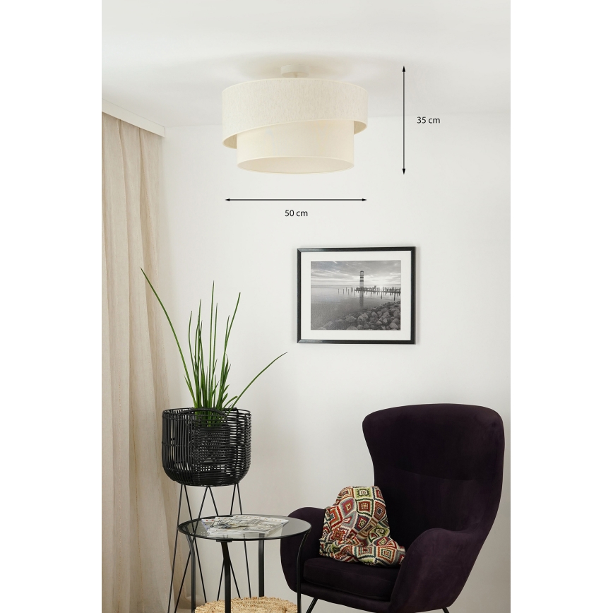 Brilagi - Surface-mounted chandelier SHINE 1xE27/15W/230V d. 50 cm creamy