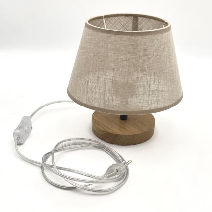 Brilagi - Table lamp ANTHONY 1xE27/60W/230V oak/beige