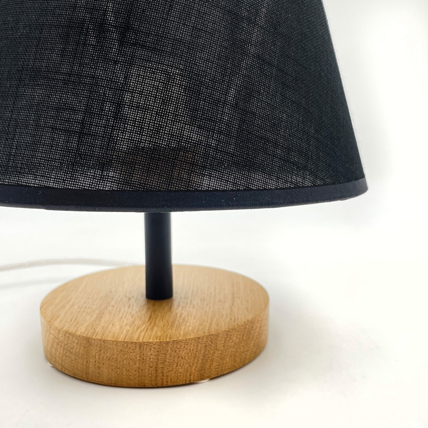 Brilagi - Table lamp ANTHONY 1xE27/60W/230V oak/black