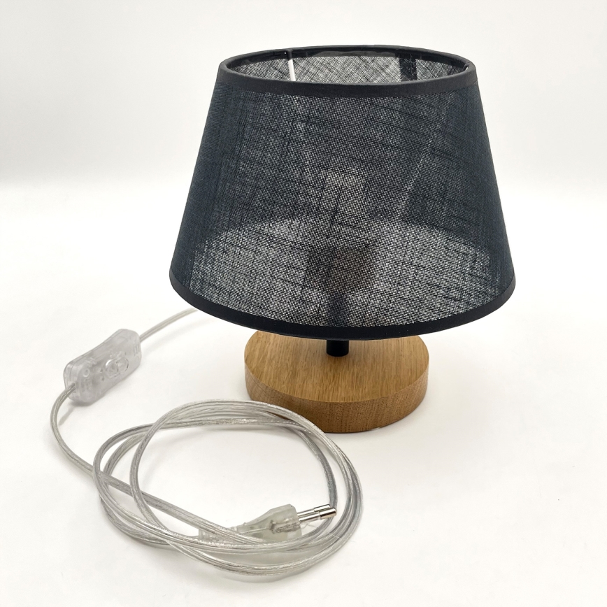 Brilagi - Table lamp ANTHONY 1xE27/60W/230V oak/black