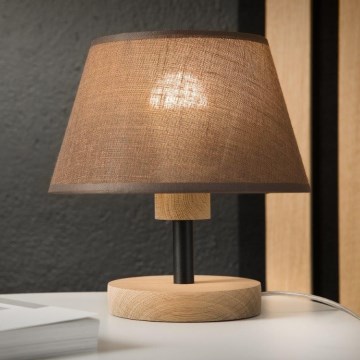 Brilagi - Table lamp ANTHONY 1xE27/60W/230V oak/brown