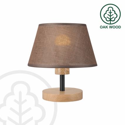 Brilagi - Table lamp ANTHONY 1xE27/60W/230V oak/brown