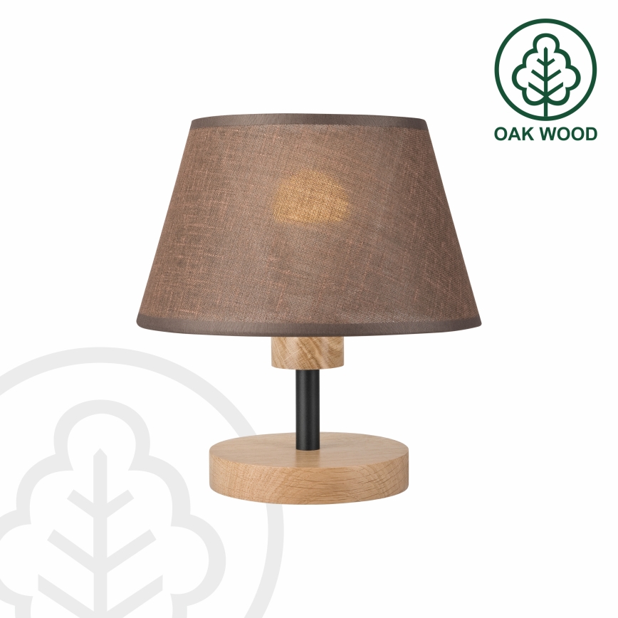 Brilagi - Table lamp ANTHONY 1xE27/60W/230V oak/brown