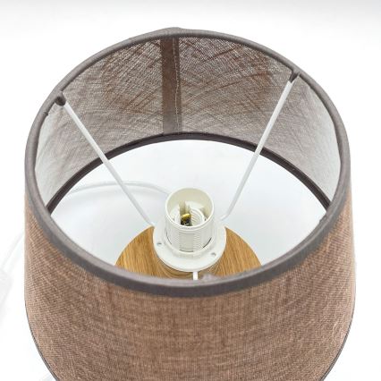 Brilagi - Table lamp ANTHONY 1xE27/60W/230V oak/brown