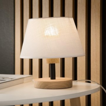 Brilagi - Table lamp ANTHONY 1xE27/60W/230V oak/white