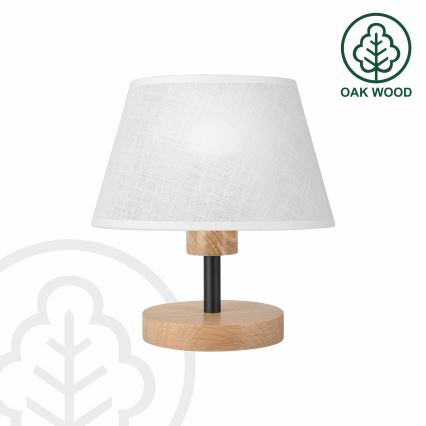 Brilagi - Table lamp ANTHONY 1xE27/60W/230V oak/white