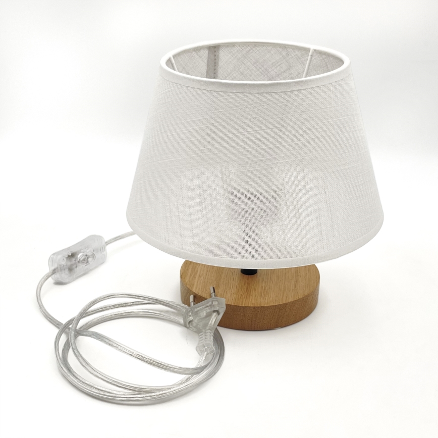 Brilagi - Table lamp ANTHONY 1xE27/60W/230V oak/white