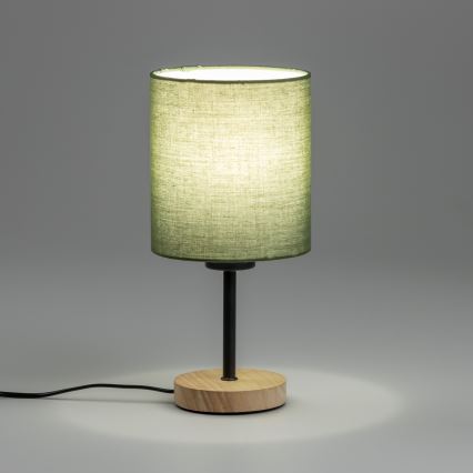 Brilagi - Table lamp NUBILA WOOD 1xE27/25W/230V oak/black