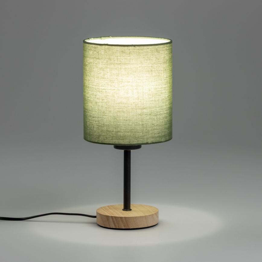 Brilagi - Table lamp NUBILA WOOD 1xE27/25W/230V oak/black