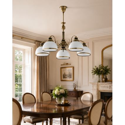 BRILAGI - TAURUS Rod Chandelier 5xE27/15W/230V Ø 70 cm Bronze