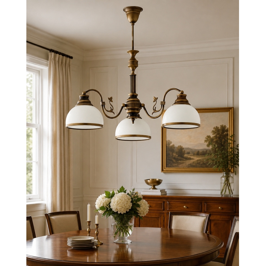 BRILAGI - TAURUS Rod Pendant Light 3xE27/15W/230V Ø 70 cm Bronze